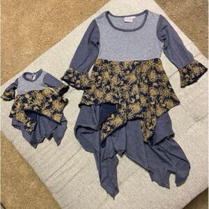 Girl & 18 inch Doll Matching Dress Tunic Set